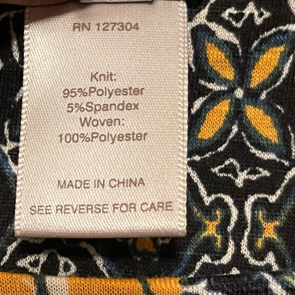 Multiples Multicolor Patchwork Blouse Size 1x - image 5